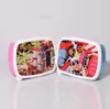 Personalisierte Sublimation Lunchbox Lebensmittelbehälter Kunststoff DIY Wärmeübertragung Lunchpakete leer Kleine Größe SN4332