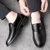 Dress Shoes 2022 Men Summer Leather Shoes Pointed Toe Quality Black Genuine Leather Soft Man Breathble Shoes For Man Summer R230227