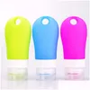 Cosmetic Organizer 38Ml 60Ml 90Ml Portable Sile Filling Bottle Travel Men Women Shampoo Bath Tourism Cosmetics Silica Gel Pocket Dro Dhnex