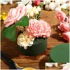 Auto DVR Decoratieve bloemen Kransen Bloemarrangement Kit Green Ronde Wet bloemenschuim bruiloft Aisle Party Decoratie 16 stuks Drop Dhdye Dhdye