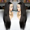 Straight 13x4 Lace Front Wigs Human Hair for Black Women, 150% Density Brazilian Virgin Human Hair Lace Closure Wigs with Baby Hair Pre Plucked Natural Color