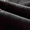 Мужские куртки SRTM Мужские повседневные кожаные пальто флисовые теплые патроны PU Толстый тепловой транш 2023 Осенний хлопковый военный курт