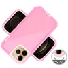 Coque transparente pour téléphone portable pour iphone 13 Soft TPU Hard PC Back Cover