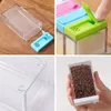 6Pcs/Set Transparent Seasoning Storage Box Pepper Cumin Powder Bake Sugar Boxes Salt Spice Shaker Jars Seasonings Bottle Caja De Almacenamiento De Condimentos