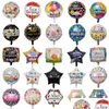 DVR DVR DVR Decora￧￣o 50pcs 18 polegadas Espanos de h￩lio Feliz Cumplekans Balloons Globo Decora￧￣o de feliz anivers￡rio Rosa Gold Round BK Sell 1027 DH2VK