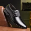 Dress Shoes Fashion Men Formal Grootte 38-47 Zwart Brown Classic Point Toe Business Party