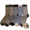 Men's Socks 5 Pairs Man Short Socks AutumnWinter New Thickened Warm Man Socks Fashion Striped Stockings Calcetines Hombre Divertidos Z0227