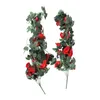 Dekorativa blommor Artificial Rose Fake Hanging Plant Wall Home Balcony Basket Decor Pack of 2