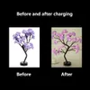 Decorative Flowers Wreaths LED Table Lamp Rose Flower Tree USB Night Lights Home Decoration Parties Xmas Christmas Wedding Bedroom Decor 230227