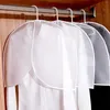 Storage Bags Home Fashion 1pc Solid PEVA Short Clothing Hanging Household Transparent Bag Cover Decoration Accessories