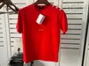 Women's T-Shirt Designer Mens T Shirt Shirts for Man Woman Tee Top Button Womens Clothes Short Sleeve Black Summer Red Hip Hop Polo with Beads AQK6