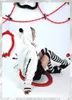 Kvinnors hoodies Pure Cotton Plush Bone Print Coat Women's 2023 Harajuku Cartoon Character Cosplay Löst dragkedja Huvtröjajacka