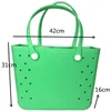 Sacs de plage sac à main épaule fourre-tout EVA Silicone sac poignée chaîne pas de bandoulière Messenge dames femmes sacs à main 2021 0228