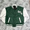 Mode Baseball Manteau Uniforme Veste Simple Poitrine Chaud Couples Femmes Hommes Varsity Hommes Designer Ange Vêtements