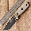 PSRK VER ESEE3 ROWEN Outdoor Small Fixed Blade D2 Steel G10 Micarta Handle EDC Survival Knife Gift Tool Knives317T