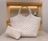 Stor väska Tilles Shoppingväskor Handväska för kvinnor Rive Gauche Modeväska i äkta läder