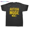 Herr-T-shirts Roligt gjorda Bästa autismläge på T-shirts Grafisk bomull Streetwear Korta sjuårspresenter Födelsedagspresenter T-shirt Herrkläder 0228H23