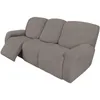 Chair Covers 3 Seat Recliner Sofa Cover Elastic All-inclusive Massage Couch Slipcovers Polar Fleece Lounger Armchair Deck