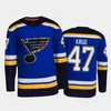 Blues 42 Kasperi Kapanen Jersey Brayden Schenn Kyrou Robert Thomas Torey Krug Pavel Buchnevich Justin Faulk Binnington Brandon Saa3874505