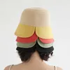 Szerokie brzegowe czapki nowe letnie czapki wiadra dla kobiet składane eleganckie słomki hat plaż