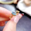 Cluster Ringe Sterling Silber 925 Ring Granat Topaz natürlicher Edelstein Hochklarheit Frauen Luxus kostenlos mailing Original Schmuck Boutique