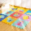 Play Mats QWZ10Pcs/set 30*30cm Number Animal Pattern Baby Play Mat Puzzle Toys For Kids Children EVA Foam Yoga Crawling Mats Floor Tapete 230227