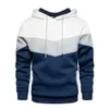 Herenhoodies Sweatshirts Fleecesweater Paneelhoodie Casual sportjack 230228