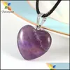 carros dvr pedra 20mm de cristal roxo natural coração ametista pingentes de pingentes para jóias que fazem gemas entregar gemas dhaky