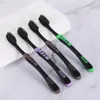 Toothbrush AZDENT 20 Pcslot Fashion Bamboo Charcoal Nano Brush Oral Care 625 Nanoantibacterial Black Heads 230228