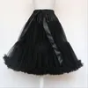 Petticoat Woman Short Underskirt Rockabilly Ruffle Tulle Black White Red Puffy Tutu Skirt