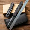 Oferta specjalna H2901 Wspomagana otwarta taktyczna składanie noża D2 Czarna powłoka G10 z stalowym blachy Szybkie noże z otwartymi folderami z nylonową torbą