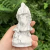 Estatuetas decorativas de 10cm de feiticeiro natural de 10cm estátua de cristal reiki cura em cura para decoração de decoração