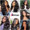 Body Wave 13x4 Transparent Lace Front Human Hair Wigs for Black Women, Brazilian Virgin Human Hair 4x4 Closure Wigs with Baby Hair Pre Plucked Natural Color