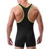 Vêtements de sport Plain Black Wrestling Singlets Haltérophilie Wear PowerLifting Suit One Piece Body Iron BOXING Fitness Skinsuit