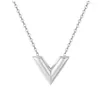 Pendant Necklaces Classic Letter V Women's Necklace Fashion Metal Neck Chain Gift For Girlfriend Female Accessories 2023 Trend Jewelry