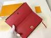 Carteras de diseñador de moda monedero Adele de lujo para hombre embrague para mujer Monogramas de alta calidad monederos con cremallera monederos para mujer titular de la tarjeta delgada caja original estilo bolsa doble