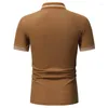 Мужская Polos Summer Fashion Simple Polo футболка мужская рубашка с коротким рукавом коричневый дизайнер коричневый дизайнер