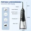 Otra higiene bucal Irrigador bucal USB Recargable Flosser de agua Jet de agua dental portátil 300 ml Tanque de agua Limpiador de dientes a prueba de agua para el cuidado bucal 230227