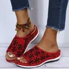 Hausschuhe Sommer 2023 frauen Offene spitze Orthopädische Sandalen Nicht-slip Leder Plattform Retro Schuhe Casual Hohe Qualität ShoesSlippers