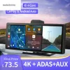 Aggiornamento 10.26" 4K Dash Cam ADAS Wireless CarPlay Android Auto 5G WiFi DVR per auto Navigazione GPS Telecamera per la retromarcia Videoregistratore Cruscotto DVR per auto