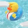 Water Toy Noise Maker Shower Duck Child Bath Float Toy Cartoon Trump Duck Bath Shower Water Floating US President Rubber Duck Baby Toy