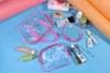 Cosmetic Bags 3pcs/set Bag For Women Transparent Design Makeup Organizer Outdoor Travel Portable Storage Pouch Ly Neceser