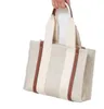 Borse da donna firmate WOODY Tote shopping bag borsa alta NYLON hobo moda lino Grandi borse da spiaggia designer di lusso da viaggio Borsa a tracolla a tracolla Borse 37-29-8 cm