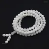 Strand 6mm Natural Tridacna (shell) Jade Pulseira Oração Buddha Mala Colar Os Sete Tesouros Do Budismo