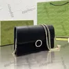 Womens Designer Gold Metal Chain Woc Bags Classic Mini Flap Purse Card Holder Multi Pochette Wallet Pocket Calfskin Guftläder utomhus Sacoche Handväskor 20 cm