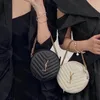 Designer Crossbody Bag Mini Shouder Bags Evening Luxury Handbags Leather Totes With Gold Chains Fashion Round Bags Ladies Handbag Purse
