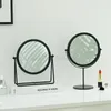 Mirrors Nordic Ins Net Red Beauty Mirror Desktop Makeup Dormitory Portable Student Household Rotary Dressing