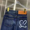 Jeans para mujer Diseñador 2022 Nuevo estilo Impresión Ligeramente acampanado Pierna ancha Pantalones drapeados Cintura alta Denim Mujeres Otoño e invierno VVMY