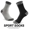 Men's Socks 3 Pair Winter Men Socks Cotton Black Leisure Business Long Socks Walking Running Hiking Thermal Socks For Male Plus Size 4248 Z0227