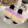 Pantofole Nuovo arrivo Ragazza Luxury Fluffy Fur Ladies Indoor Warm ry Infradito Donna Amazing Plush Slides Dropshipping Y2302